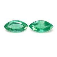 2.08 Ct.Tw.Total Carat Weight Emerald Pair from Zambia Video