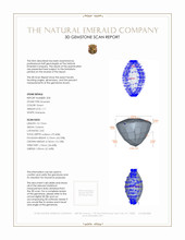 2.08&nbsp;Ct.Tw.Total Carat Weight Emerald Pair from Zambia 3 D Scan Report