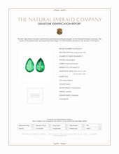 1.32 Ct.Tw.Total Carat Weight Emerald Pair from Zambia Scan Report