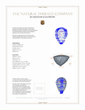 1.32&nbsp;Ct.Tw.Total Carat Weight Emerald Pair from Zambia 3 D Scan Report