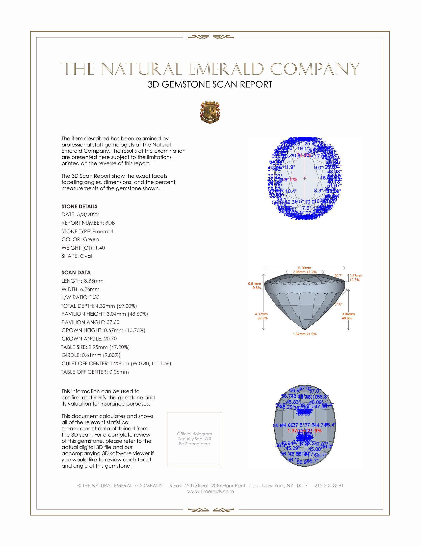 2.80 Ct.Tw. Emerald Pair from Zambia