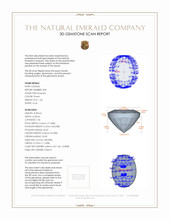 2.80&nbsp;Ct.Tw.Total Carat Weight Emerald Pair from Zambia 3 D Scan Report