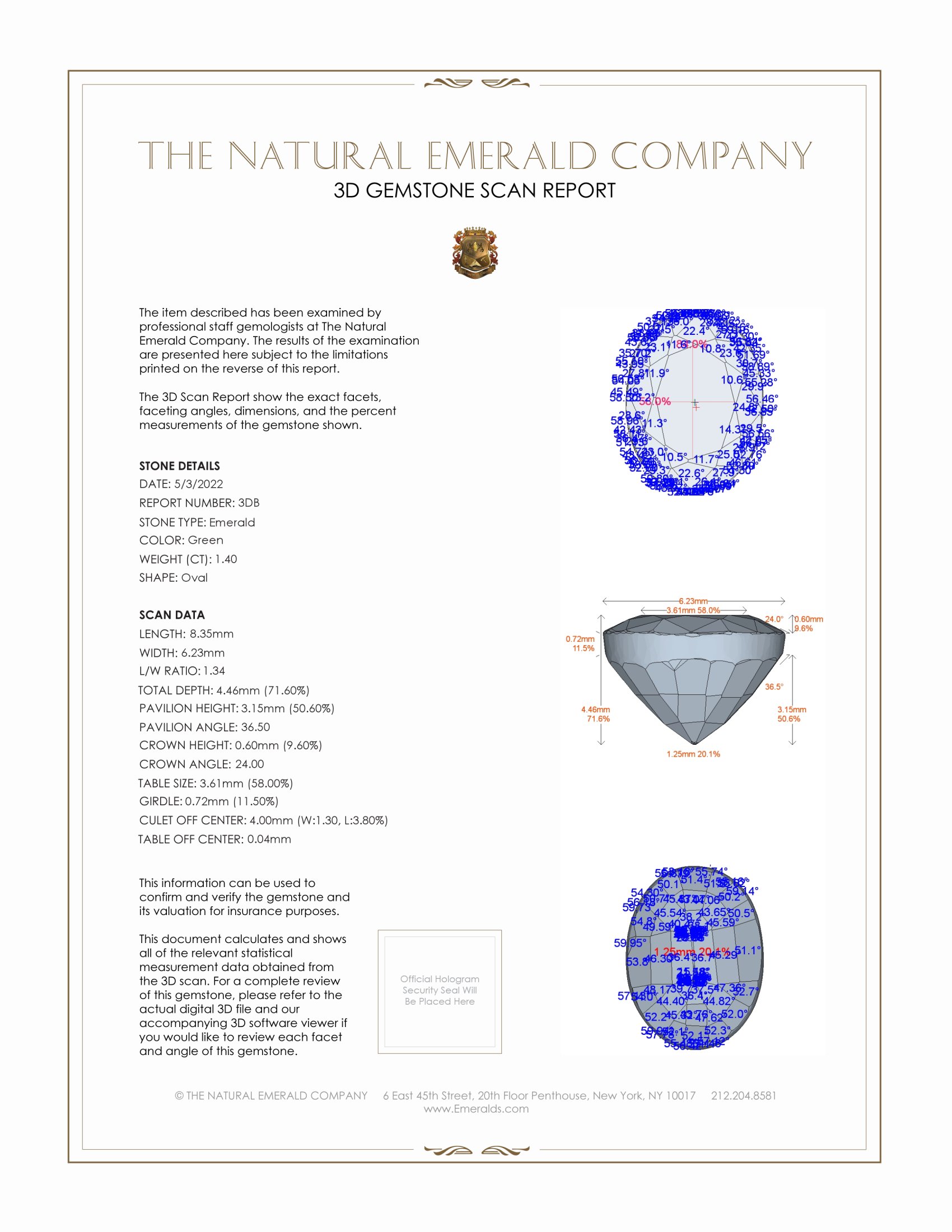 2.80 Ct.Tw. Emerald Pair from Zambia