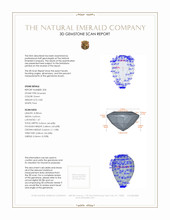 1.55&nbsp;Ct.Tw.Total Carat Weight Emerald Pair from Zambia 3 D Scan Report