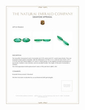 1.69 Ct.Tw.Total Carat Weight Emerald Pair from Zambia Appraisal
