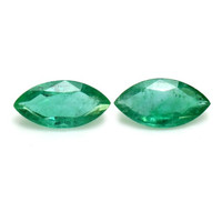 1.69 Ct.Tw.Total Carat Weight Emerald Pair from Zambia Video