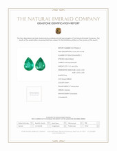 1.97 Ct.Tw.Total Carat Weight Emerald Pair from Zambia Scan Report