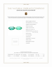 1.80 Ct.Tw.Total Carat Weight Emerald Pair from Zambia Scan Report