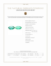 1.80 Ct.Tw.Total Carat Weight Emerald Pair from Zambia Scan Report
