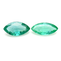 1.80 Ct.Tw.Total Carat Weight Emerald Pair from Zambia Video
