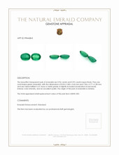 1.88 Ct.Tw.Total Carat Weight Emerald Pair from Zambia Appraisal