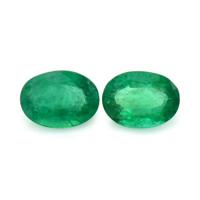1.88 Ct.Tw.Total Carat Weight Emerald Pair from Zambia Video