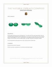 2.00 Ct.Tw.Total Carat Weight Emerald Pair from Zambia Appraisal
