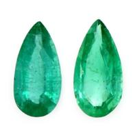 1.62 Ct.Tw.Total Carat Weight Emerald Pair from Zambia Video