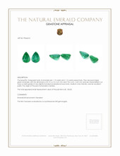 2.26 Ct.Tw.Total Carat Weight Emerald Pair from Zambia Appraisal