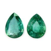 2.09 Ct.Tw.Total Carat Weight Emerald Pair from Zambia Video
