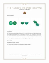 1.58 Ct.Tw.Total Carat Weight Emerald Pair from Zambia Appraisal