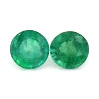 1.58 Ct.Tw.Total Carat Weight Emerald Pair from Zambia Video