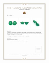 1.87 Ct.Tw.Total Carat Weight Emerald Pair from Zambia Appraisal