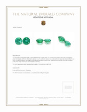 2.10 Ct.Tw.Total Carat Weight Emerald Pair from Zambia Appraisal
