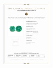 2.10 Ct.Tw.Total Carat Weight Emerald Pair from Zambia Scan Report