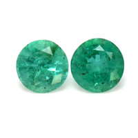 2.10 Ct.Tw.Total Carat Weight Emerald Pair from Zambia Video