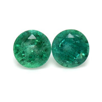2.23 Ct.Tw.Total Carat Weight Emerald Pair from Zambia Video