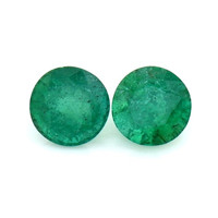 2.25 Ct.Tw.Total Carat Weight Emerald Pair from Zambia Video