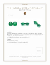 2.63 Ct.Tw.Total Carat Weight Emerald Pair from Zambia Appraisal