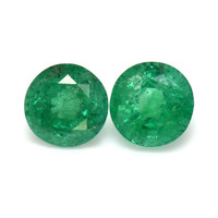 2.63 Ct.Tw.Total Carat Weight Emerald Pair from Zambia Video
