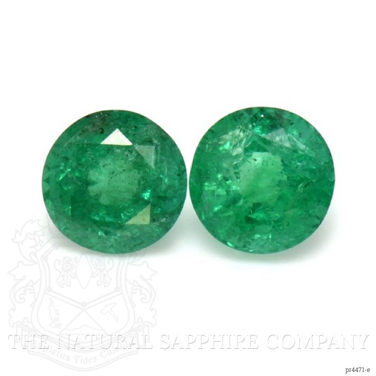 2.63 Ct.Tw. Emerald Pair from Zambia