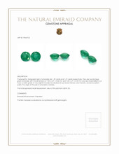 2.66 Ct.Tw.Total Carat Weight Emerald Pair from Zambia Appraisal