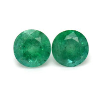2.75 Ct.Tw.Total Carat Weight Emerald Pair from Zambia Video