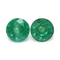 2.80 Ct.Tw.Total Carat Weight Emerald Pair from Zambia Video