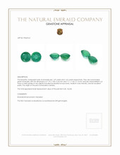 3.32 Ct.Tw.Total Carat Weight Emerald Pair from Zambia Appraisal