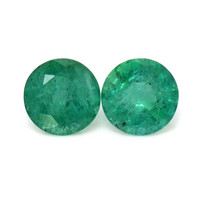 3.32 Ct.Tw.Total Carat Weight Emerald Pair from Zambia Video