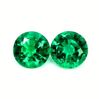 2.00 Ct.Tw.Total Carat Weight Emerald Pair from Zambia Video