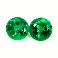 1.51 Ct.Tw.Total Carat Weight Emerald Pair from Zambia Video
