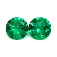 1.66 Ct.Tw.Total Carat Weight Emerald Pair from Zambia Video