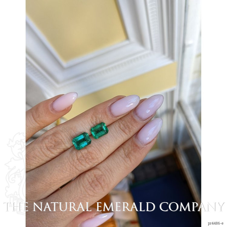 4.52 Ct.Tw. Emerald Pair from Zambia