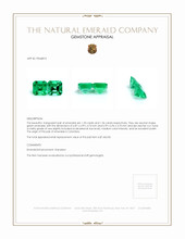 2.69 Ct.Tw.Total Carat Weight Emerald Pair from Colombia Appraisal