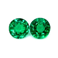 1.45 Ct.Tw.Total Carat Weight Emerald Pair from Zambia Video