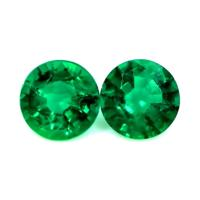 1.29 Ct.Tw.Total Carat Weight Emerald Pair from Zambia Video