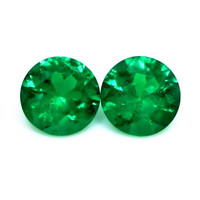 1.44 Ct.Tw.Total Carat Weight Emerald Pair from Zambia Video