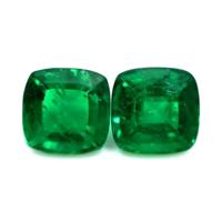 6.62 Ct.Tw.Total Carat Weight Emerald Pair from Zambia Video
