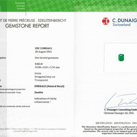 7.23 Ct.Tw.Total Carat Weight Emerald Pair from Zambia Scan Report