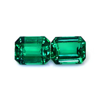7.23 Ct.Tw.Total Carat Weight Emerald Pair from Zambia Video