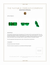 6.28 Ct.Tw.Total Carat Weight Emerald Pair from Zambia Appraisal
