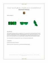 6.28 Ct.Tw.Total Carat Weight Emerald Pair from Zambia Appraisal