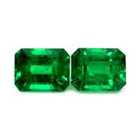 6.28 Ct.Tw.Total Carat Weight Emerald Pair from Zambia Video